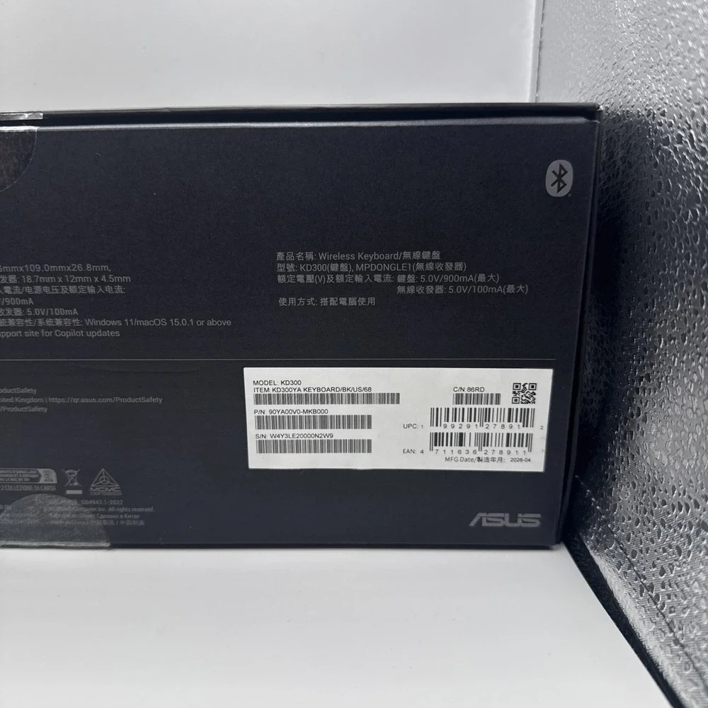 ASUS ProArt KD300 keyboard Home/Office USB + RF Wireless + Bluetooth QWERTY